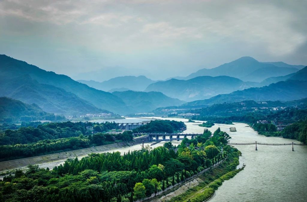 Dujiangyan View from Above
