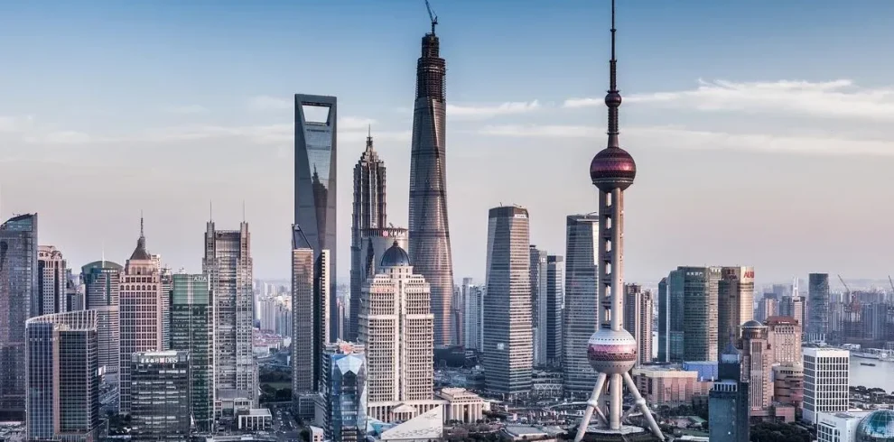 Panoramic View of the Oriental Pearl Tower