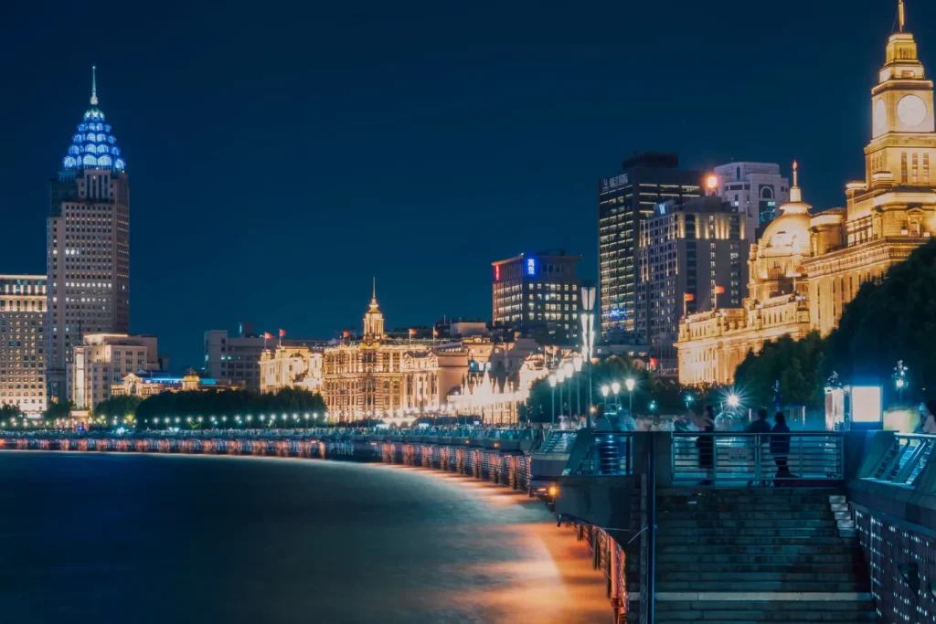The night view of the Bund