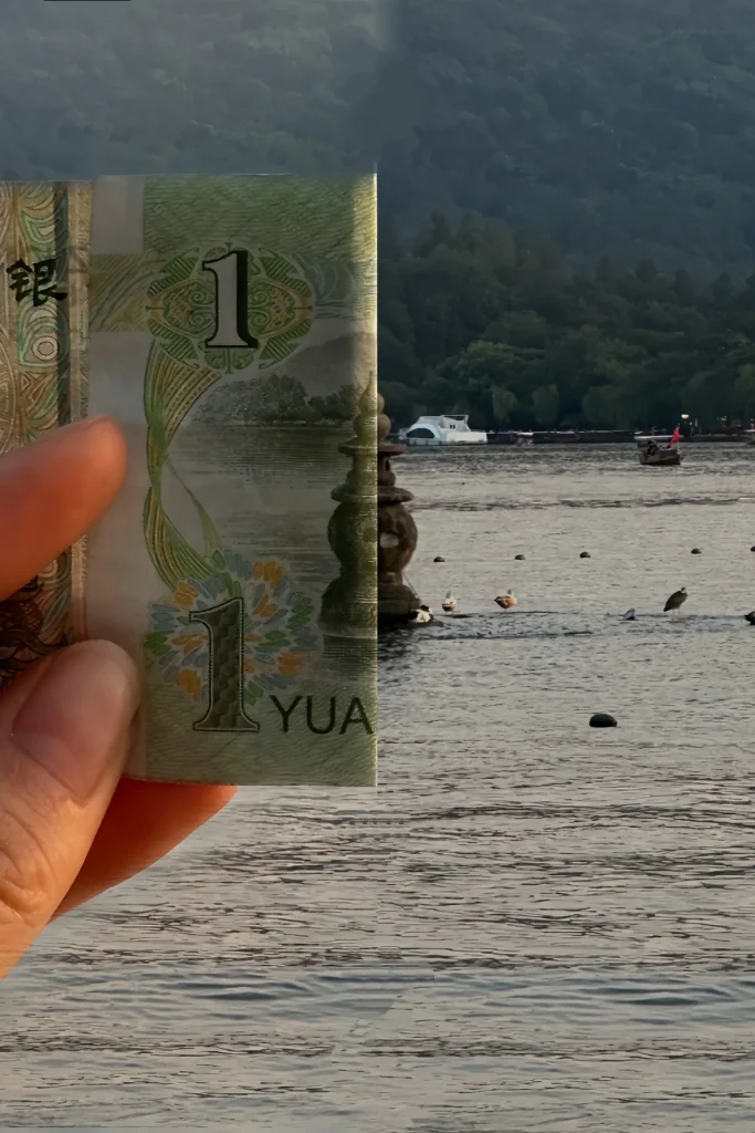 Three Pools Mirroring the Moon