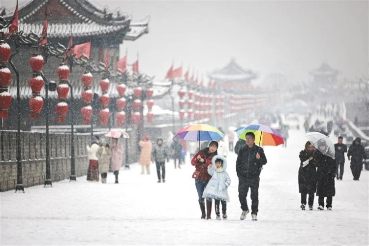 Xian Winter Ancient Wall