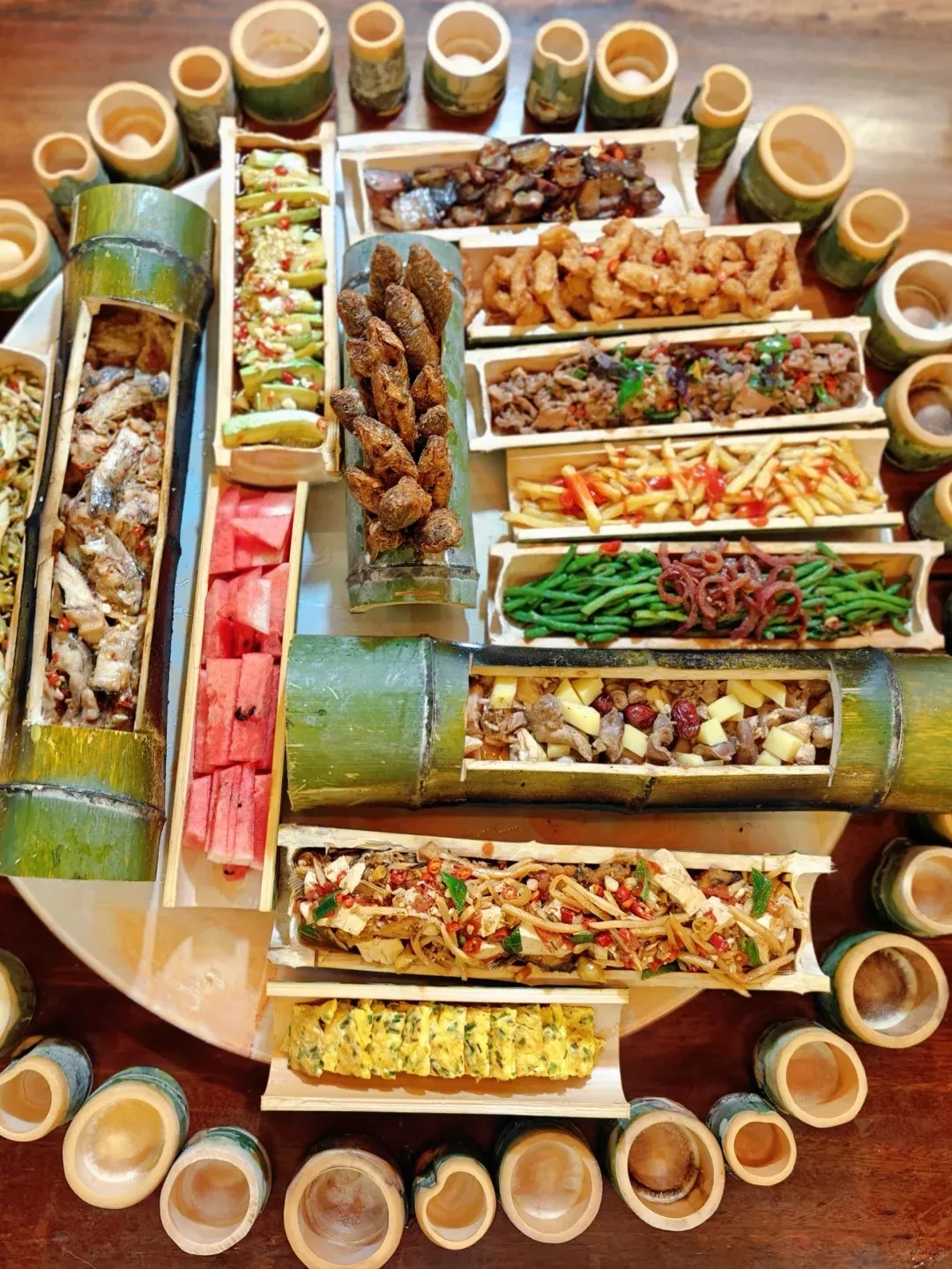 bamboo-themed cuisine